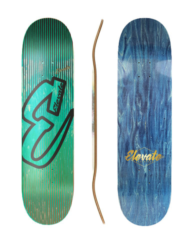 'Simplicity' logo deck - turquoise - 8.5