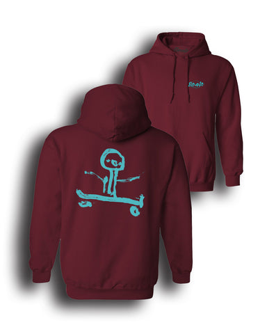 'First Love' hoodie - maroon - *PREORDER*