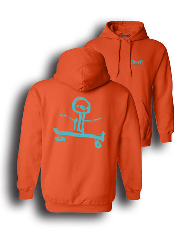 'First Love' hoodie - dolphins orange - *PREORDER*